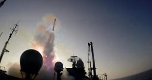 LRSAM test fired from the INS Kolkata. (Livefist/Twitter)